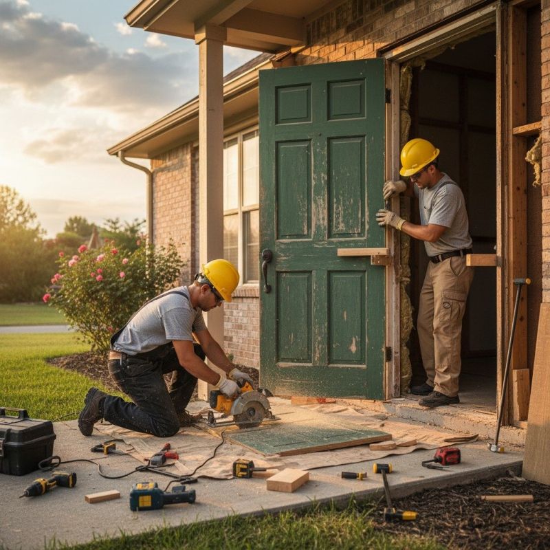 Wood Door Repair in Conroe, TX
